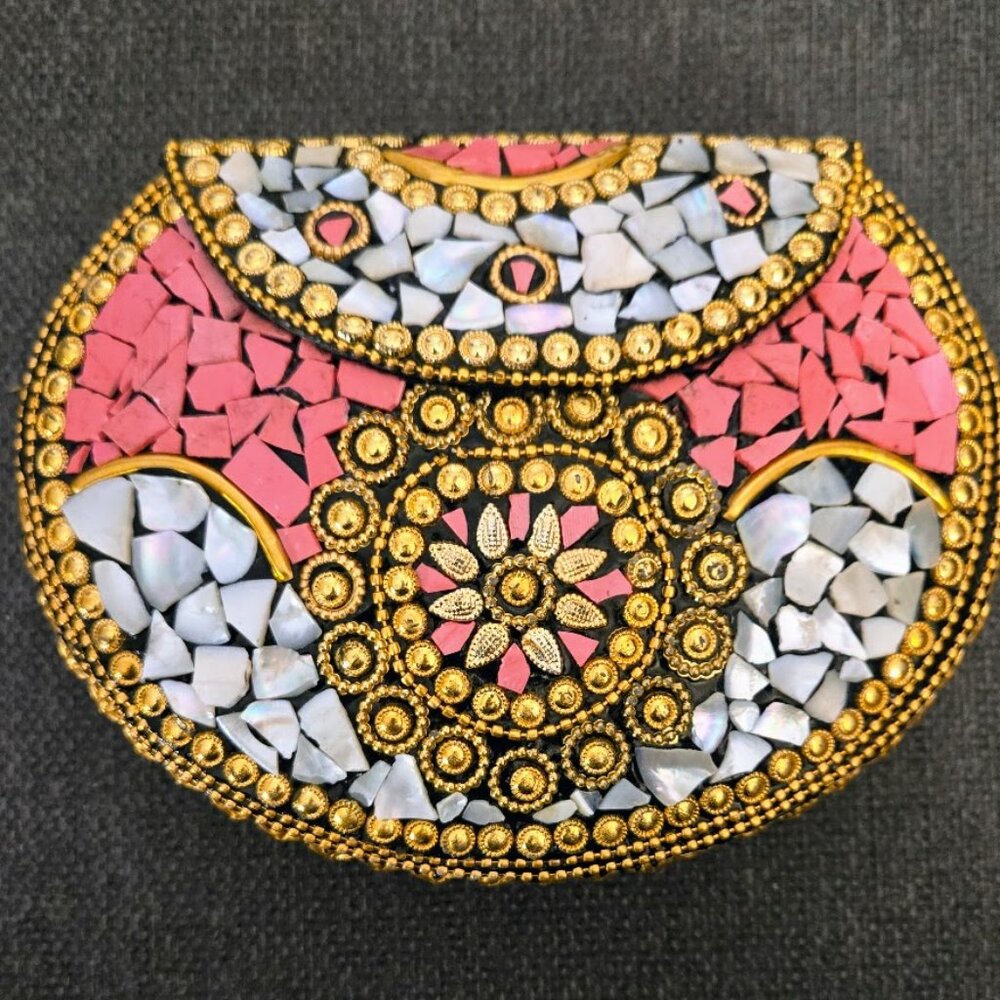 RAMLA HANDMADE MOSAIC HAND BAG-BEVERLY HILLS